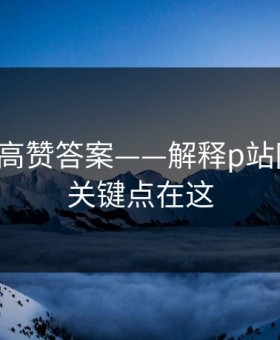 评论区高赞答案——解释p站网页版：关键点在这